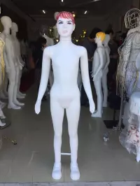 Rubber bride to display clothes