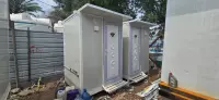 Caravans and warehouses are in operation