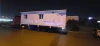 Caravans and warehouses are in operation