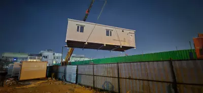 Caravans and warehouses are in operation